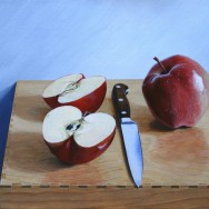 Knife & Apples by Richard Harby